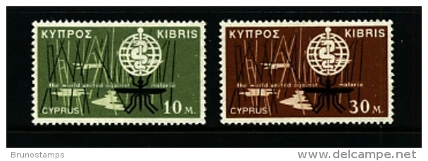 CYPRUS - 1962  MALARIA  ERADICATION  SET  MINT NH - Nuovi