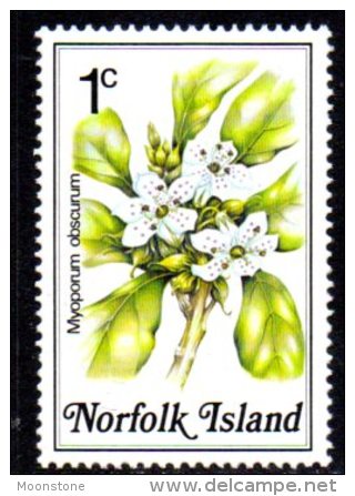 Norfolk Island 1984 Flowers Definitives 1c Value, MNH - Norfolk Island