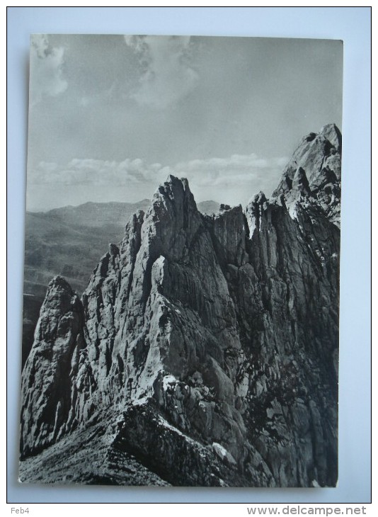 PIETRACAMELA PUNTA DEI DUE TORRE LIVIA DAL PASSO DEL CANNONE -  FG -VIAGGIATA 1956 (ABR-2444 - Autres & Non Classés