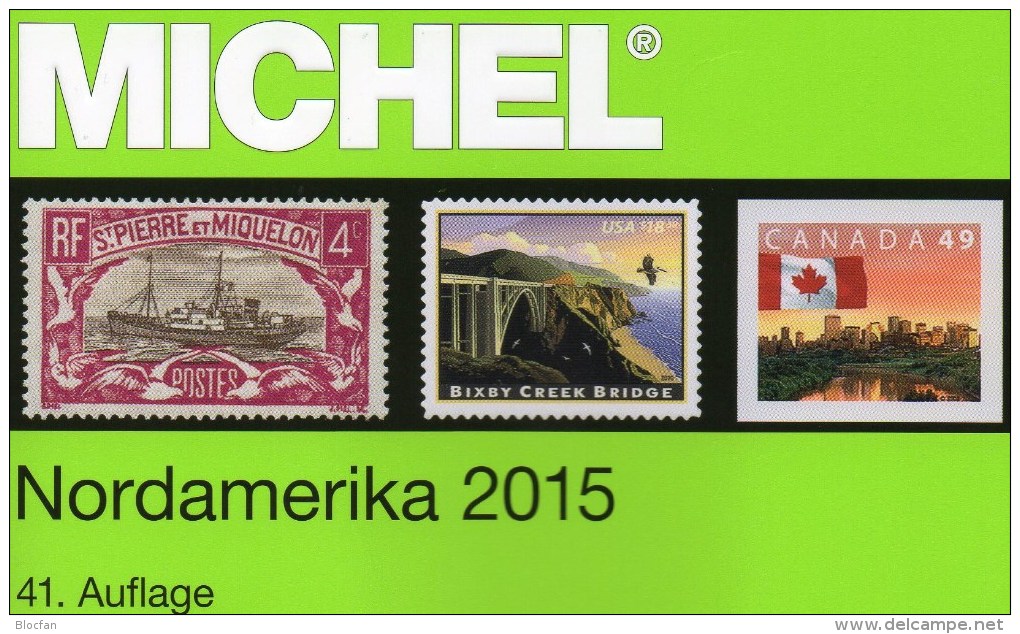 Nord-Amerika Band 1/1 Michel Katalog 2015 Neu 79€ Color:Canada Panama-Kanal USA Hawaii St.Pierre UNO NY 978-395402-128-4 - Zubehör