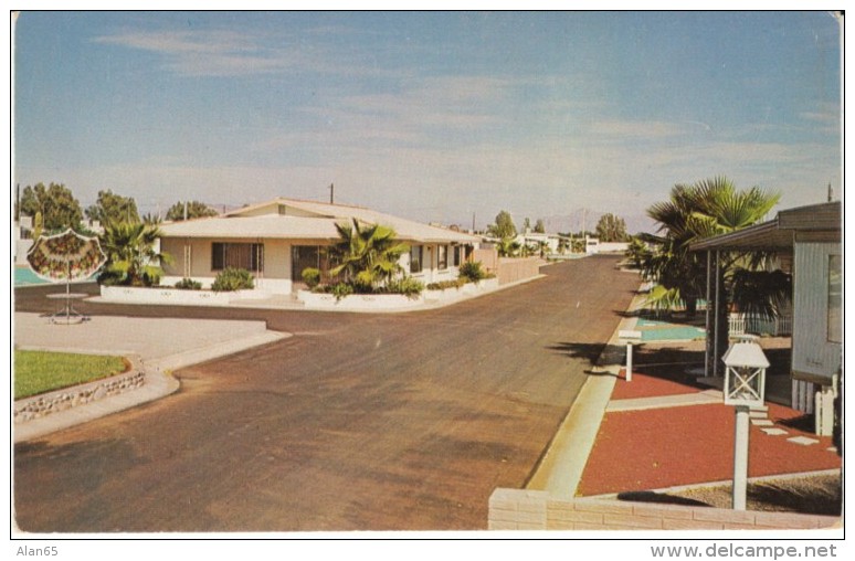 Mesa Arizona, Mon Dak Mobile Home Park, C1960s Vintage Postcard - Mesa