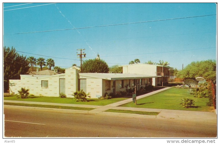 Phoenix Arizona, Western Palms Apartments Mid-century Design, C1950s Vintage Postcard - Phönix