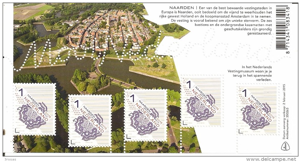 Pays-Bas Netherlands 2015 Feuille Mooi Nederland Naarden MNH ** - Unused Stamps