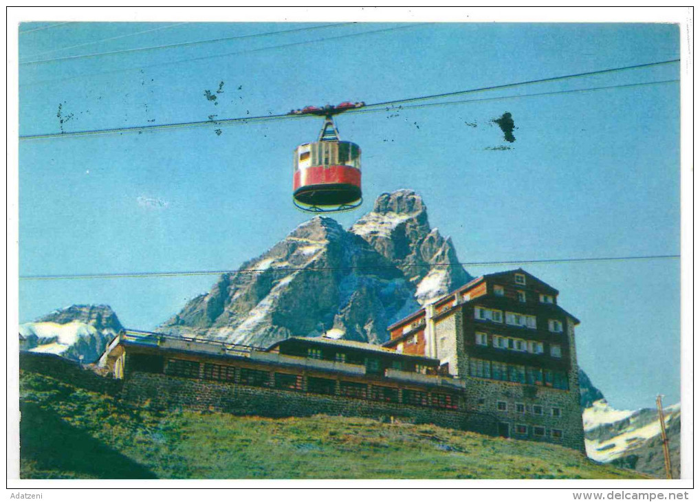 # CARTOLINA VALLE D’AOSTA – CERVINIA – PLAN MEISON E MONTE CERVINO VIAGGIATA 1956 VERSO TORINO  – INDIRIZZO OSCURATO PER - Altri & Non Classificati