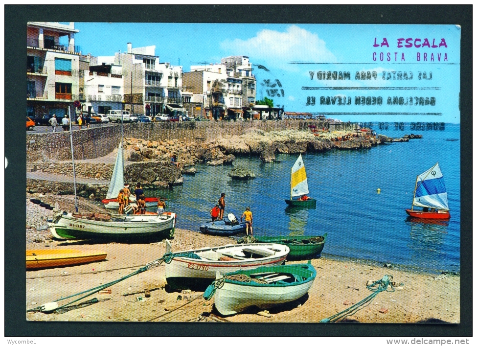 SPAIN  -  La Escala  Used Postcard As Scans - Other & Unclassified