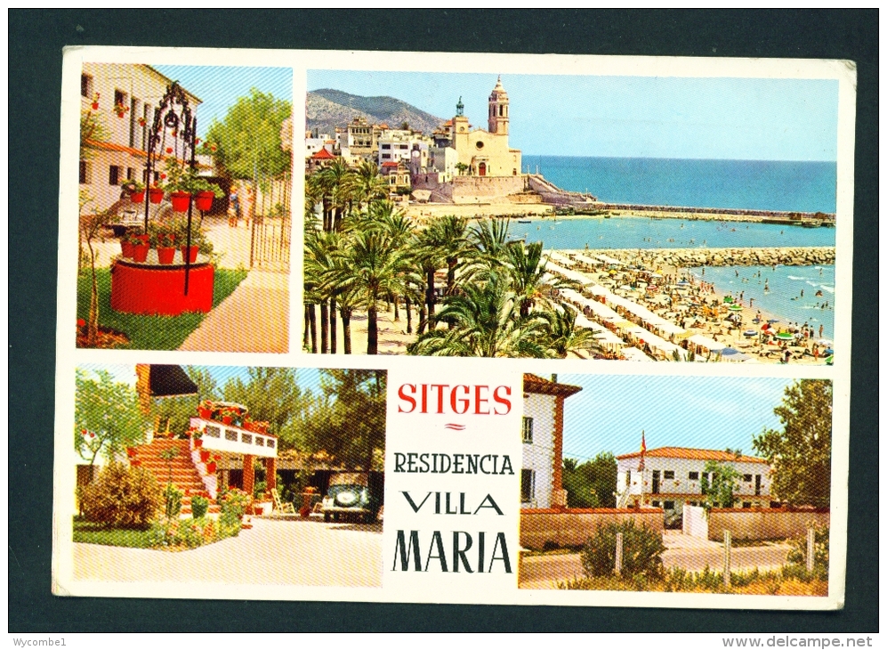 SPAIN  -  Sitges  Multi View  Used Postcard As Scans - Other & Unclassified