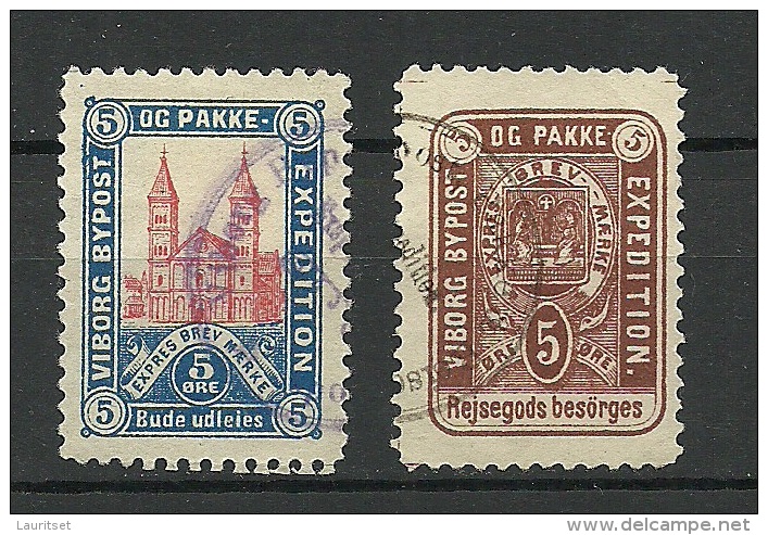 DENMARK Dänemark Danmark VIBORG Lokalpost Local City Post Expres Etc O - Local Post Stamps