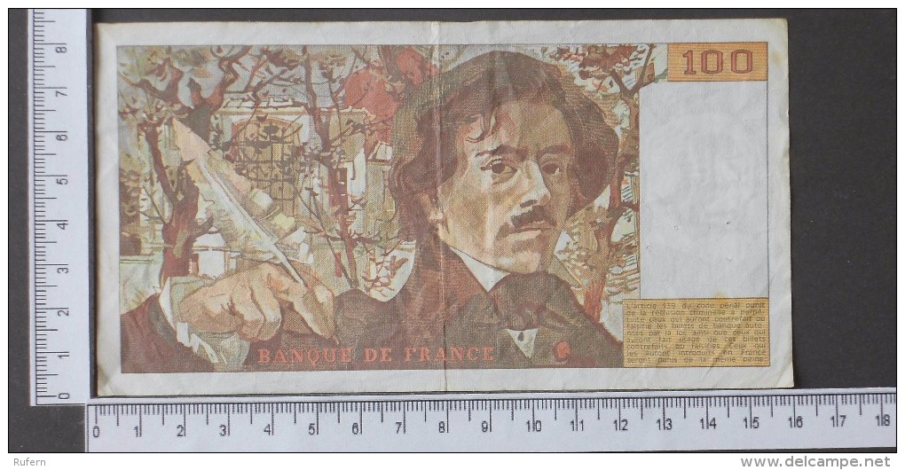 FRANCE  100  FRANCS  1989     -    (Nº12189) - 100 F 1978-1995 ''Delacroix''