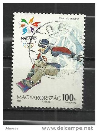 HUNGARY 1998 - WINTER OLYMPIC GAMES - USED OBLITERE GESTEMPELT USADO - Winter 1998: Nagano
