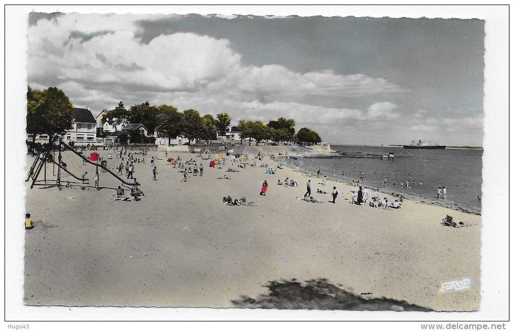 SAINT NAZAIRE - N° 2205 - LA PLAGE DE VILLES MARTIN ANIMEE - CARTE FORMAT CPA NON VOYAGEE - Saint Nazaire