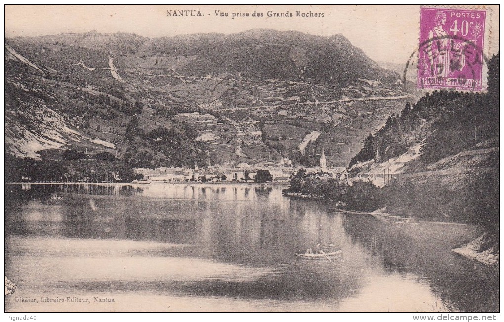 Cp , 01 , NANTUA , Vue Prise Des Grands Rochers - Nantua