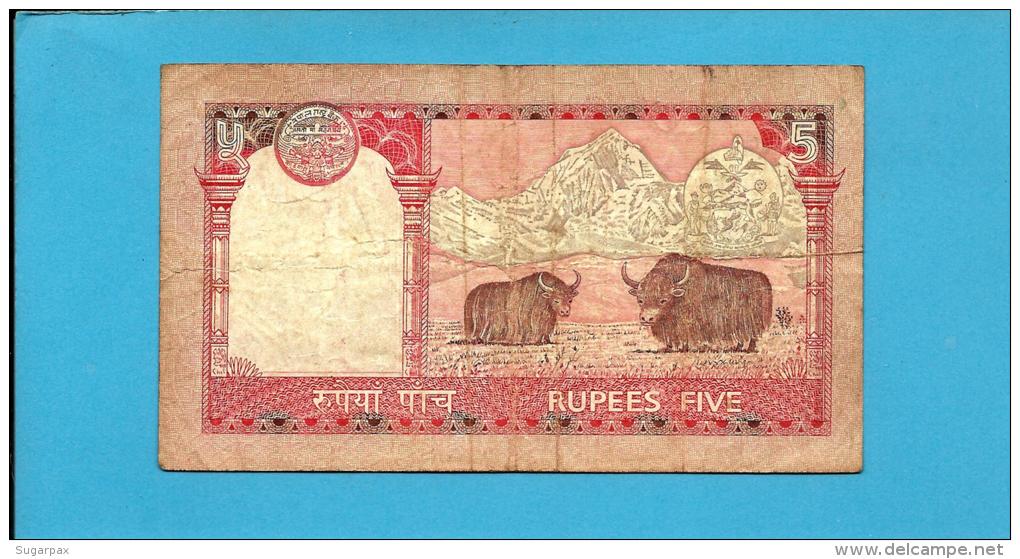 NEPAL - 5 Rupees - ND 2005 - P 53 - Sign. 16 -  King Gyanendra Bir Bikram - Nepal