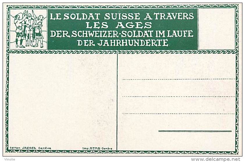 Réf : D-15-2448 : SOLDAT SUISSE  A TRAVERS LES AGES DER SCHWEIZER -SOLDAT IM LAUFE DER JAHRHUNDERTE   1602 PAR ELZINGRE - Avers