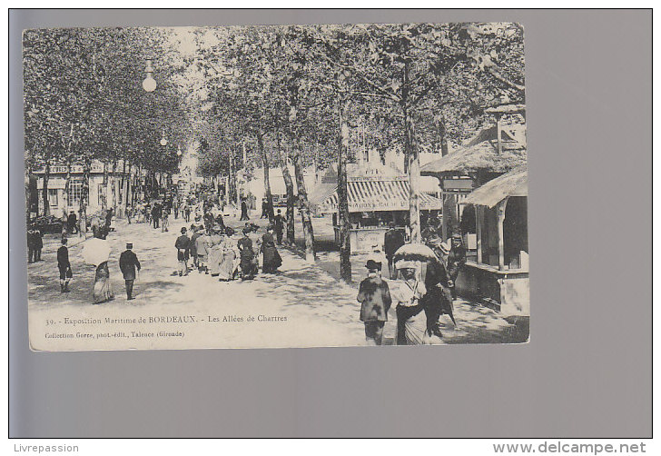 Cpa ,  Bordeaux , Les  Allée De Chartres  , Voyagé - Bordeaux