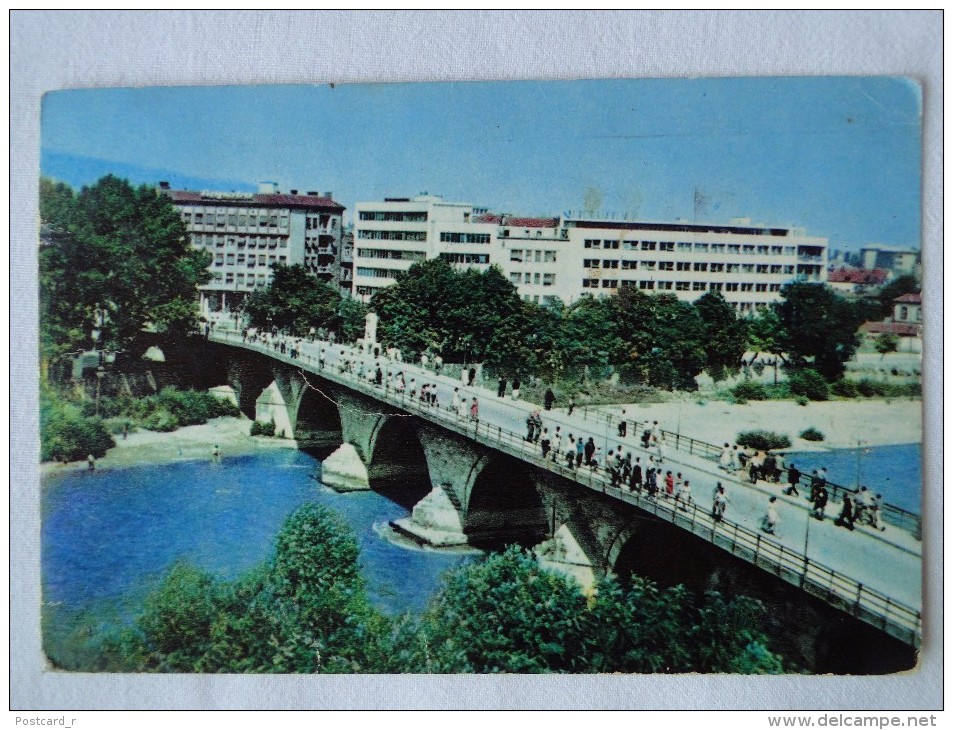 Macedonia Skopie Le Pont De Pierre Stamp 1961    A 22 - Macédoine Du Nord