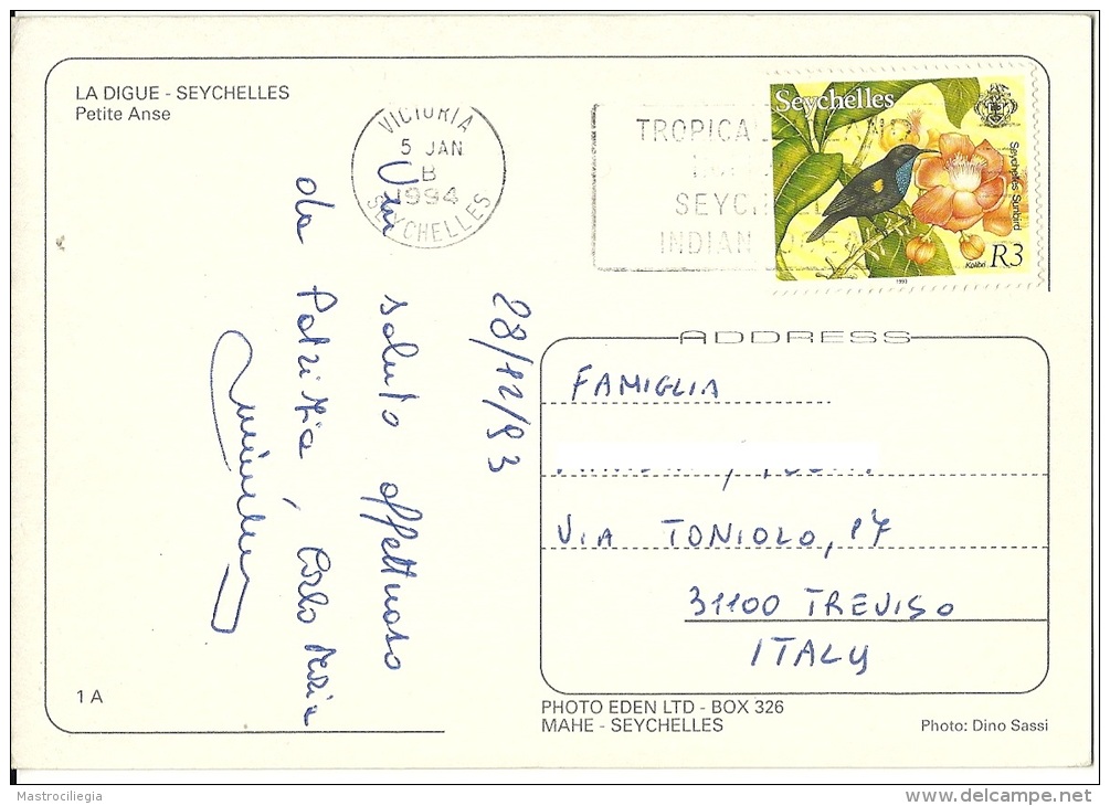 SEYCHELLES  LA DIGUE  Nice Stamp Bird Theme - Seychelles