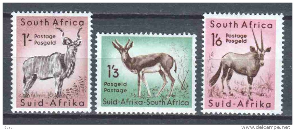 South Africa 1954 Mi 247-249 MH ANIMALS - Ungebraucht