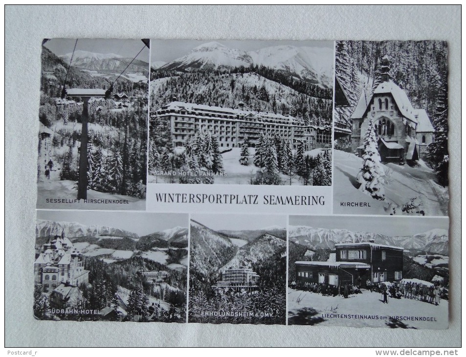 Austria Semmering Wintersport Platz  Mehrsicht Stamp 1961 A 23 - Steinhaus Am Semmering