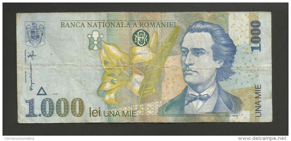 ROMANIA - BANCA NATIONALA A ROMANIEI - 1000 LEI (1998) - M. EMINESCU - Rumänien