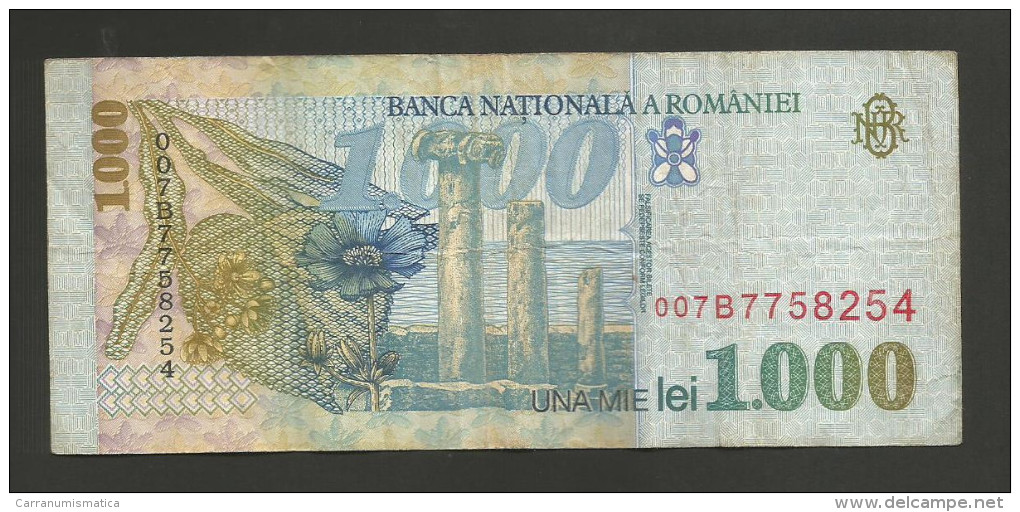 ROMANIA - BANCA NATIONALA A ROMANIEI - 1000 LEI (1998) - M. EMINESCU - Roumanie