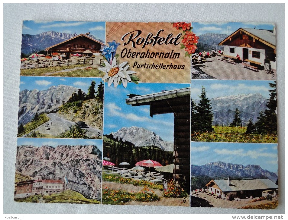 Germany Berchtesgaden Rossfeld Oberaharnalm Purtschellerhaus Stamps 1963 A 23 - Berchtesgaden