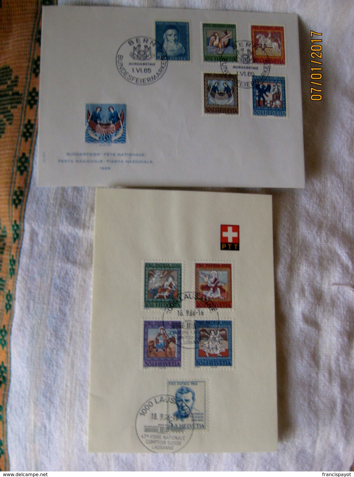 Suisse: Collection Pro Patria + 4 Enveloppes 1er Jour - Collections (en Albums)