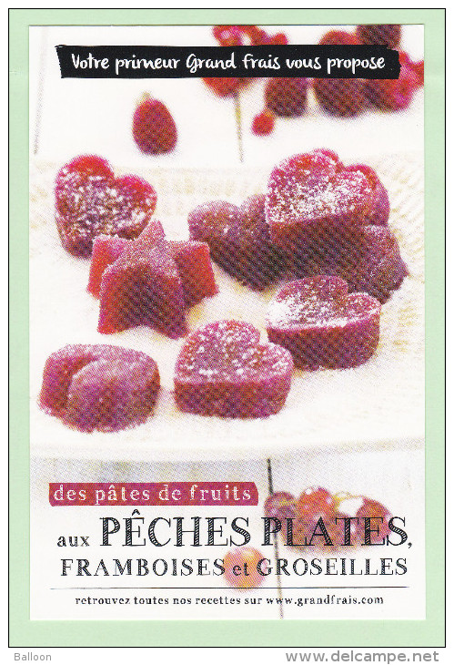 Carte Postale - Recette De Saison : Des Pâtes De Fruits Aux PÊCHES PLATES, Framboises Et Groseilles - Recipes (cooking)