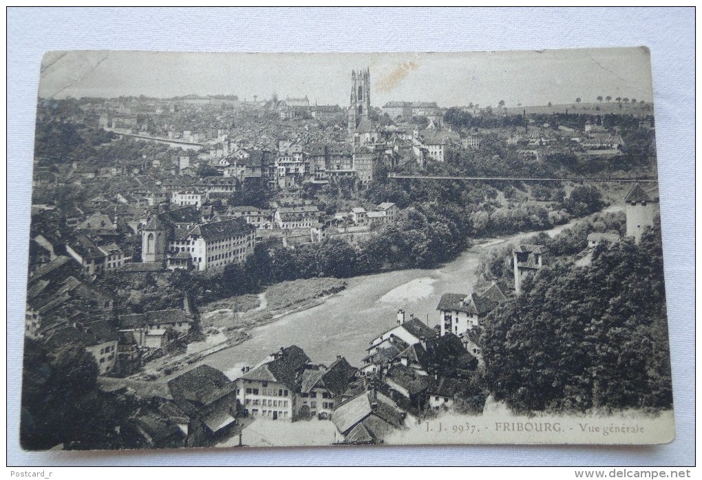 Switzerland Fribourg Vue Generale 1913    A 21 - Fribourg