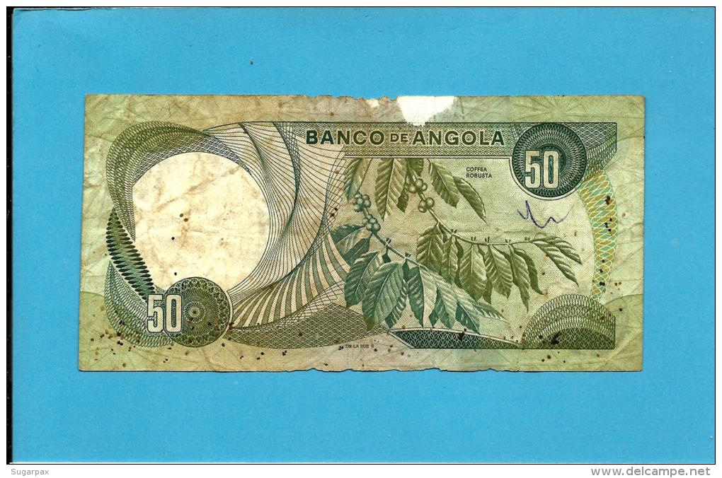 ANGOLA - 50 ESCUDOS - 24.11.1972 - P 100 - MARECHAL CARMONA - PORTUGAL - Angola