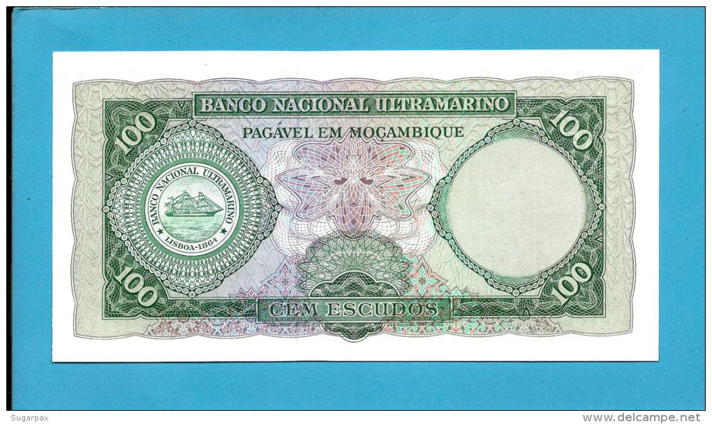 MOZAMBIQUE - 100 ESCUDOS - ND (1976 - Old Date 27.03.1961 ) - UNC - P 117 - AIRES DE ORNELAS - PORTUGAL - Mozambique