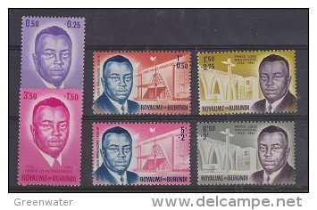 Burundi 1963 Prince Louis Rawagasore 6v  ** Mnh (22860) - Ongebruikt