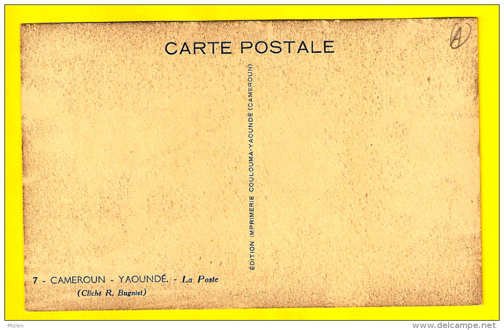 YAOUNDE LA POSTE CAMEROUN FRANCAIS AFRIQUE OCCIDENTALE COLONIE FRANCAISE KAMERUN * 3516 - Cameroun