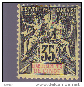 INDE : Y&T : 17* - Unused Stamps
