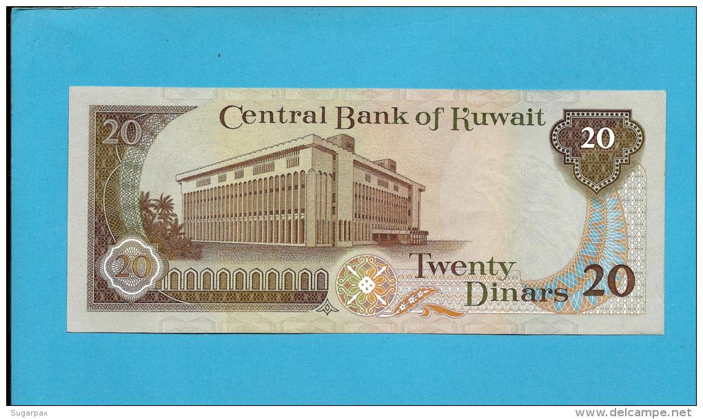 KUWAIT - 20 Dinars - ( 1986 - 91 ) - P 16.b - Sign. 6 - UNC. - Stolen By Iraqi Forces -Denominator / 11 -SEE Description - Koweït