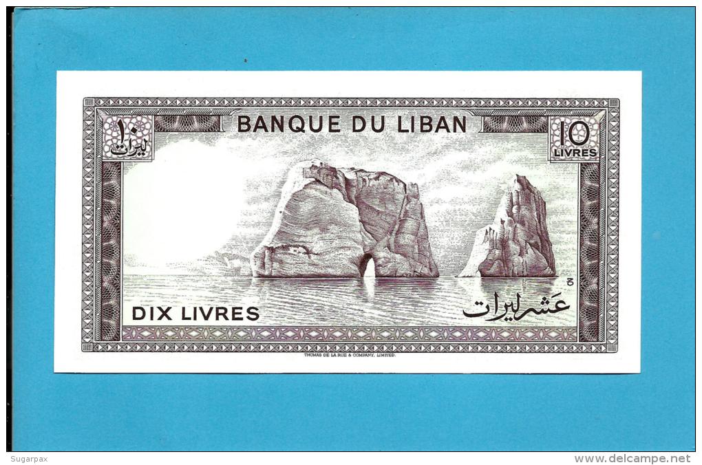 LEBANON - 10 LIVRES - 1986 - P 63.f - UNC. - 2 Scans - Libano