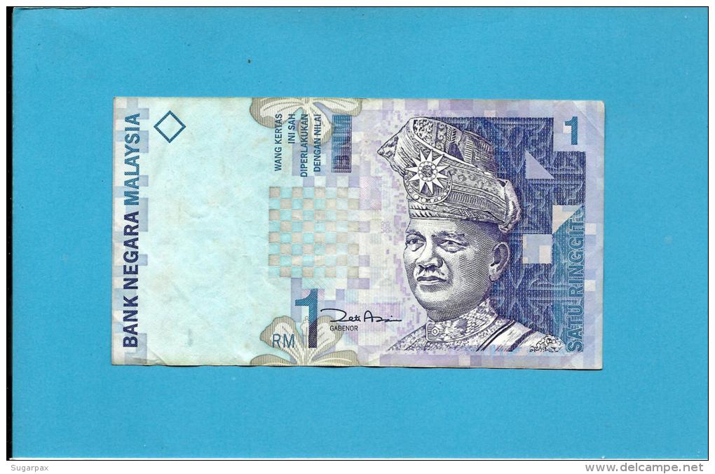 MALAYSIA - 1 RINGGIT -  ND (1998 -  ) - P 39 - Sign. Zeti Akhtar Aziz - King T. A. Rahman - 2 Scans - Maleisië