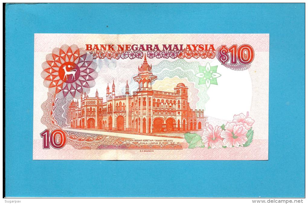 MALAYSIA - 10 RINGGIT -  ND (1989 ) - P 29A - UNC. -  Sign. Datuk Jaafar Hussein - Printer BABN - King T. A. Rahman - Malaysie