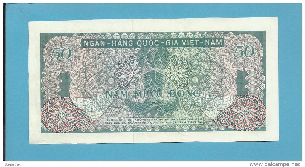 VIET NAM SOUTH - 50 DONG - ND ( 1969 ) - P 25 - Série B.10. - BANK Building - VIETNAM - 2 Scans - Vietnam