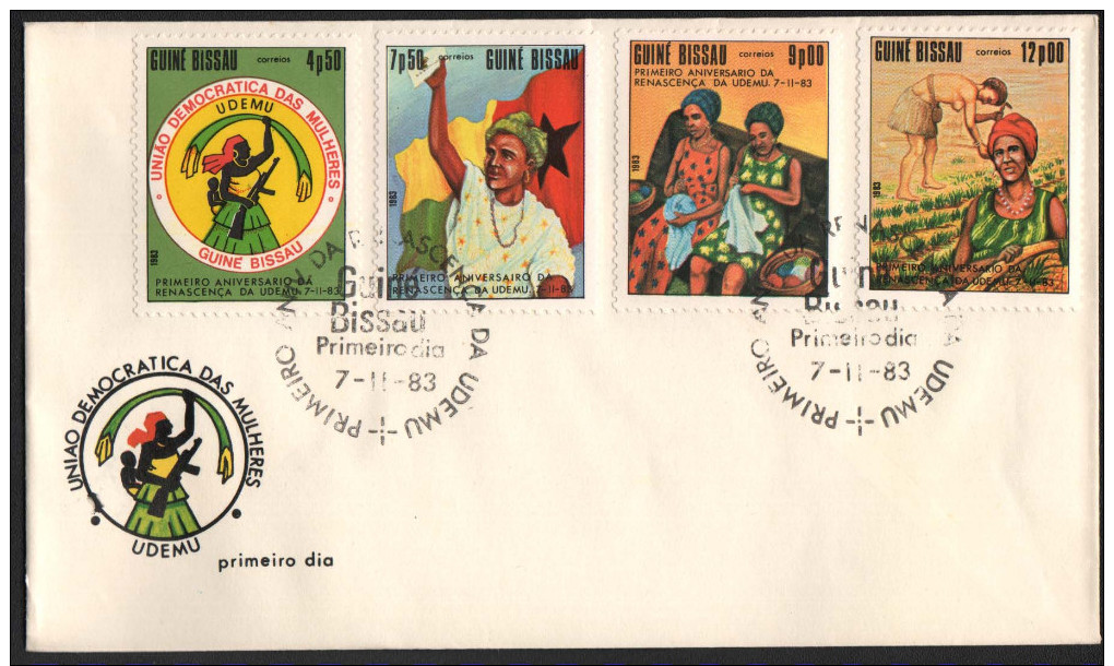 1983, GUINEA BISSAU. WOMAN UNION FDC. - Guinea-Bissau