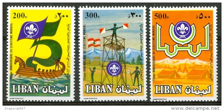 1983 Libano Lebanon Scout Scouting Scoutisme Set MNH** Ul10 - Liban