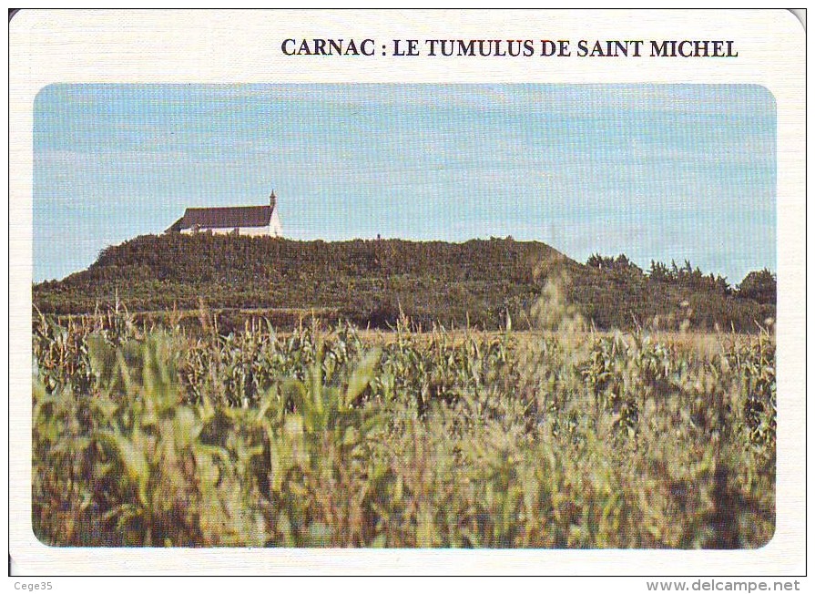 56 Carnac - Le Tumulus De Saint Michel (Explication Au Dos) - Carnac