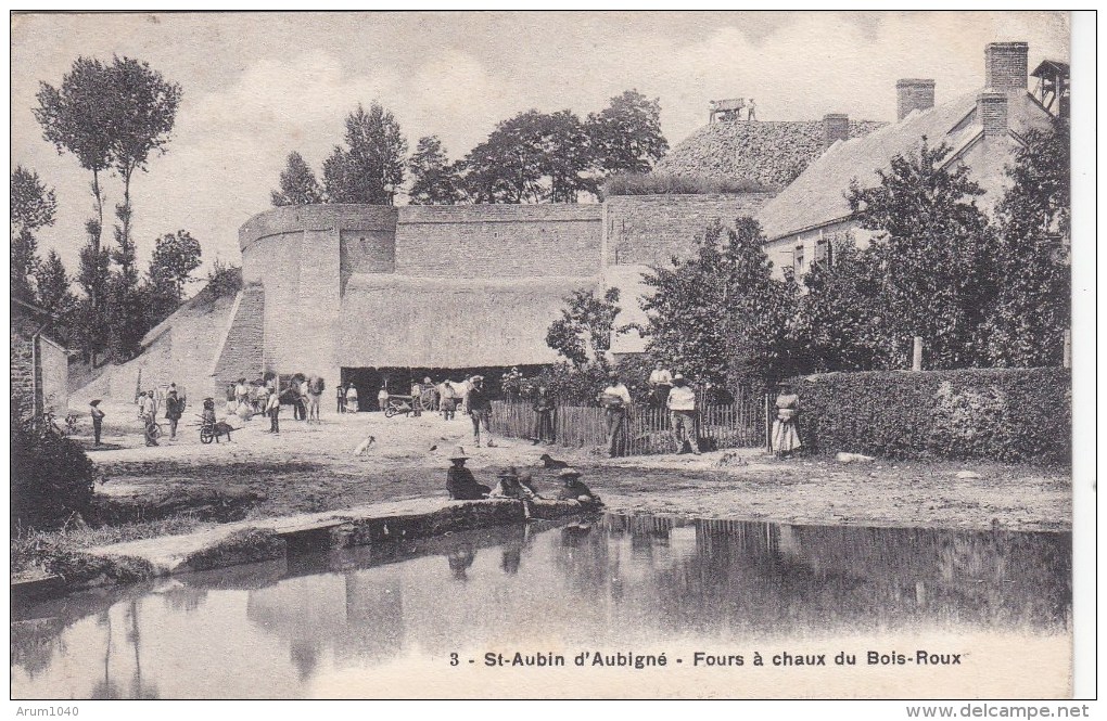 SAINT AUBIN D´AUBIGNE : Fours à Chaux Du Bois Roux - Peu Courant - Autres & Non Classés