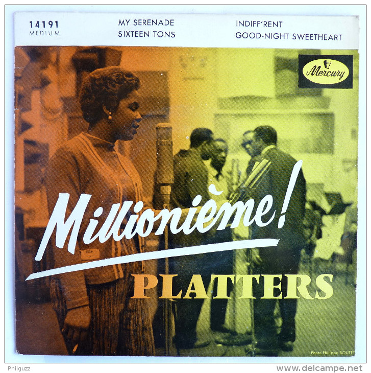 Disque Vinyle 45T LES PLATTERS Millionième - MY SERENADE -  MERCURY 14191 - 1957 BIEM - Rock