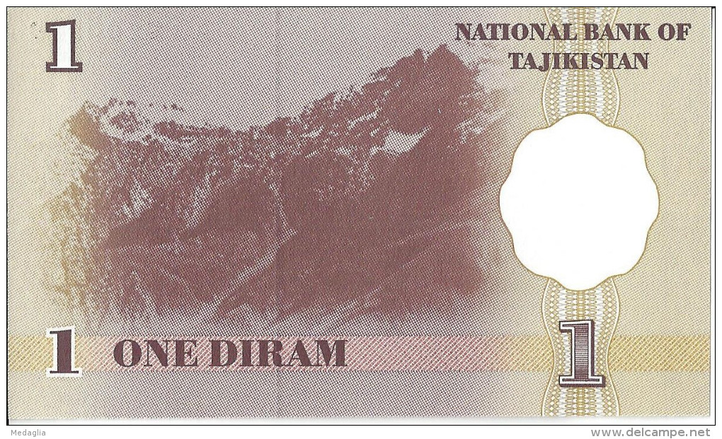 TADJIKISTAN - 1 Diram 1999 UNC - Tagikistan