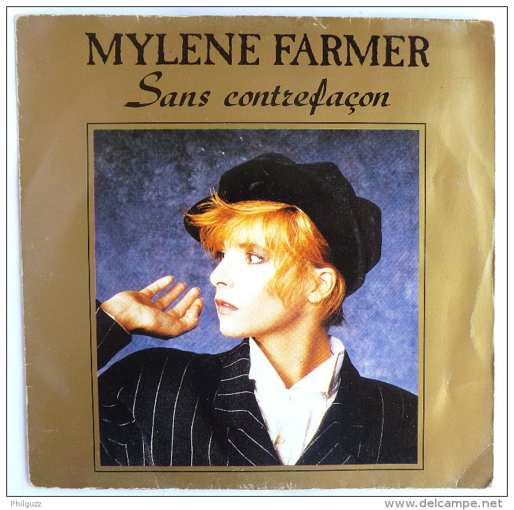 Disque Vinyle 45T MYLENE FARMER - SANS CONTREFACON (2)-  POLYDOR 887195 7- 1987 - Autres - Musique Française