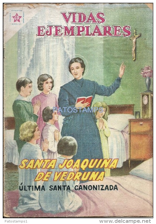 12495 MAGAZINE REVISTA MEXICANAS COMIC VIDAS EJEMPLARES SANTA JOAQUINA DE VEDRUNA Nº 70 AÑO 1960 ED ER NOVARO - Old Comic Books