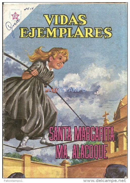 12496 MAGAZINE REVISTA MEXICANAS COMIC VIDAS EJEMPLARES SANTA MARGARITA MA. ALACOQUE Nº 109 AÑO 1961 ED ER NOVARO - Oude Stripverhalen