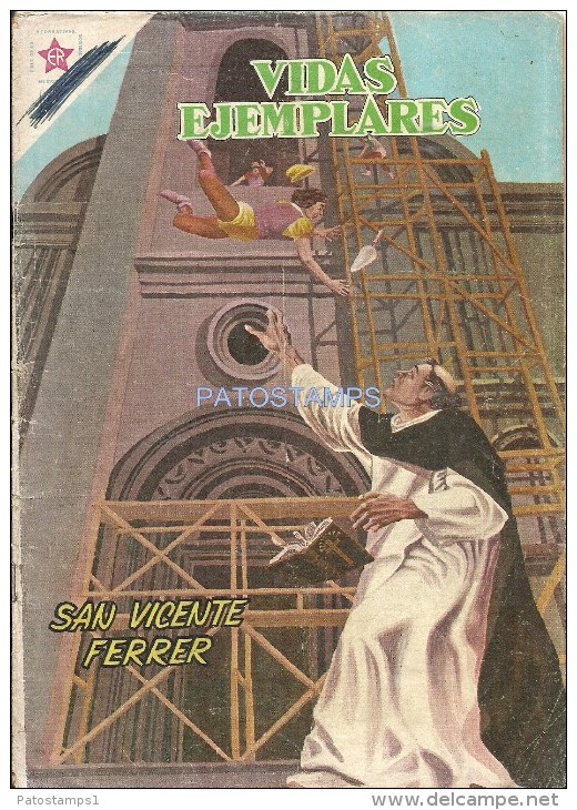 12498 MAGAZINE REVISTA MEXICANAS COMIC VIDAS EJEMPLARES SAN VICENTE FERRER Nº 57 AÑO 1959 ED ER NOVARO - Old Comic Books