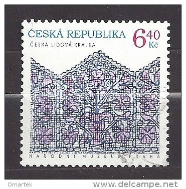 Czech Republic  Tschechische Republik  2003 ⊙ Mi 351 Sc 3197 Crafts: A Netted Lace.  Czech Folk Lace, National Museu - Used Stamps