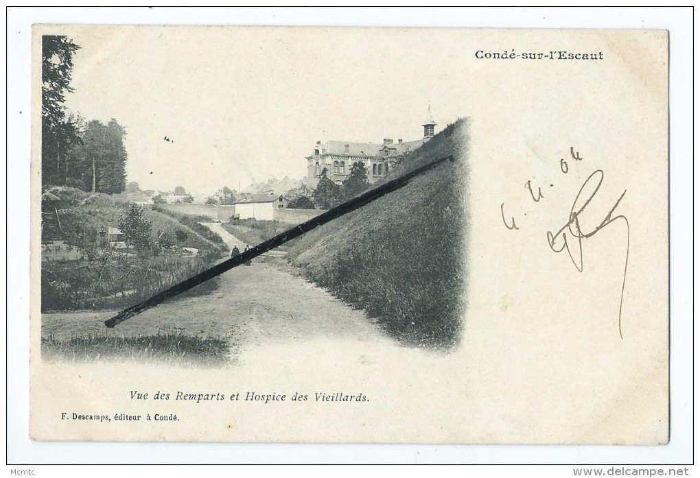 CPA - Condé Sur Escaut -  Vue Des Remparts Et L'Hospice Des Vieillards - Conde Sur Escaut